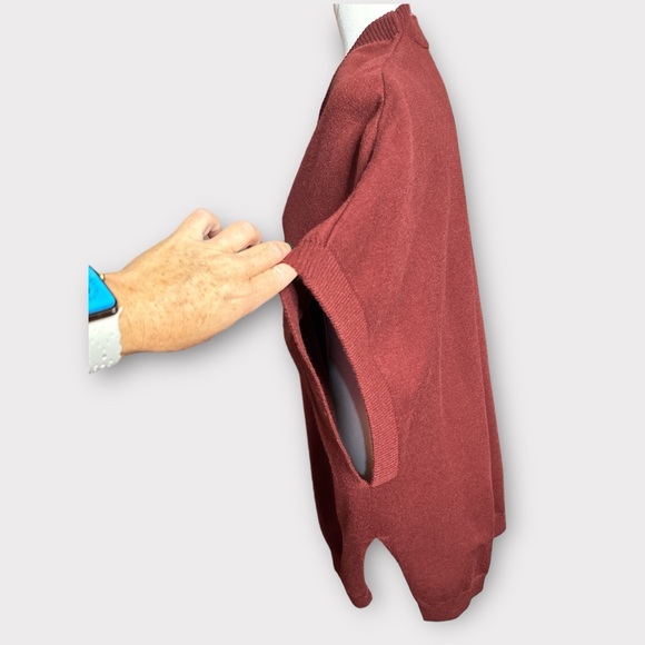 Poncho style open front cardigan, size M - Picture 4 of 4